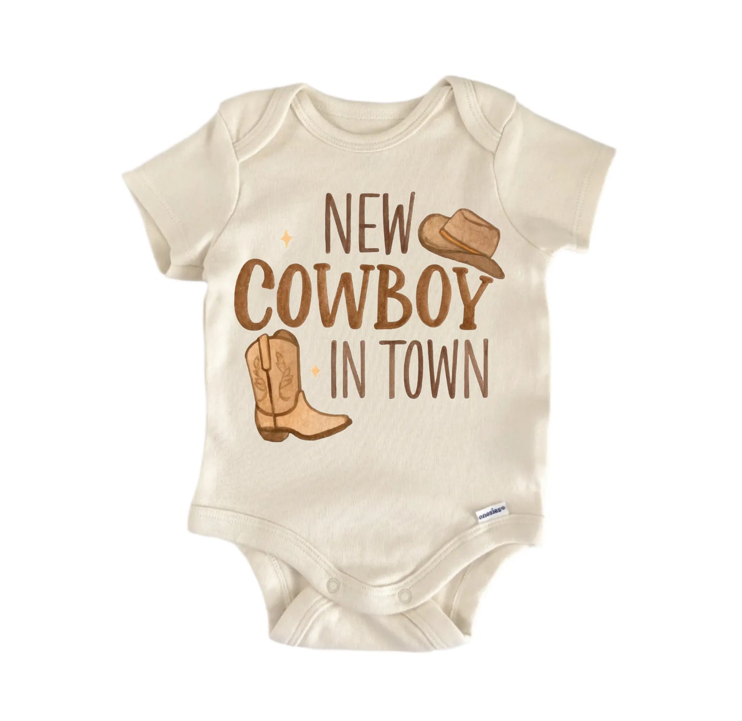 New Cowboy In Town Newborn Baby Onesie® Onesie®