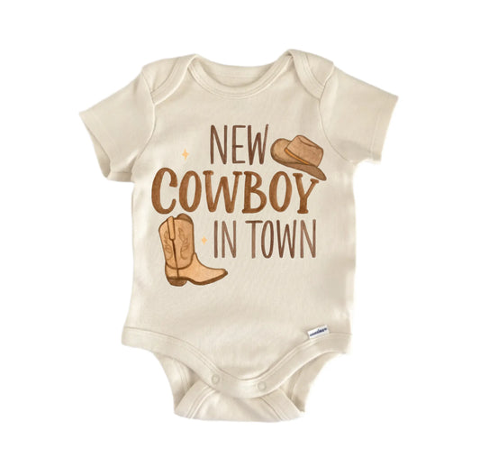 New Cowboy In Town Newborn Baby Onesie®