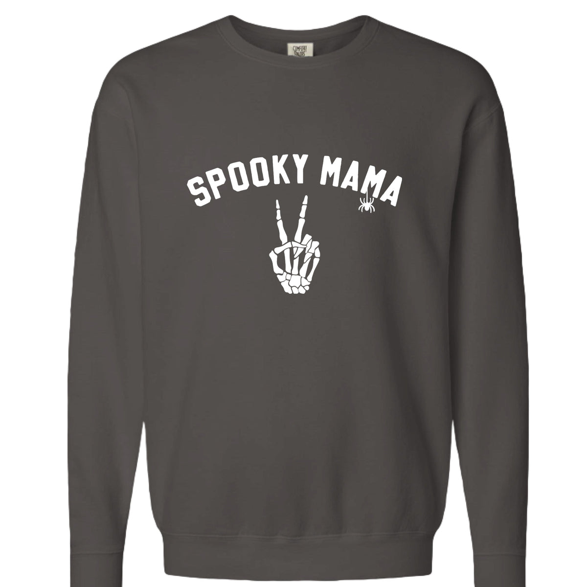 Womens 'Spooky Mama' Comfort Colors Crewneck Sweatshirt