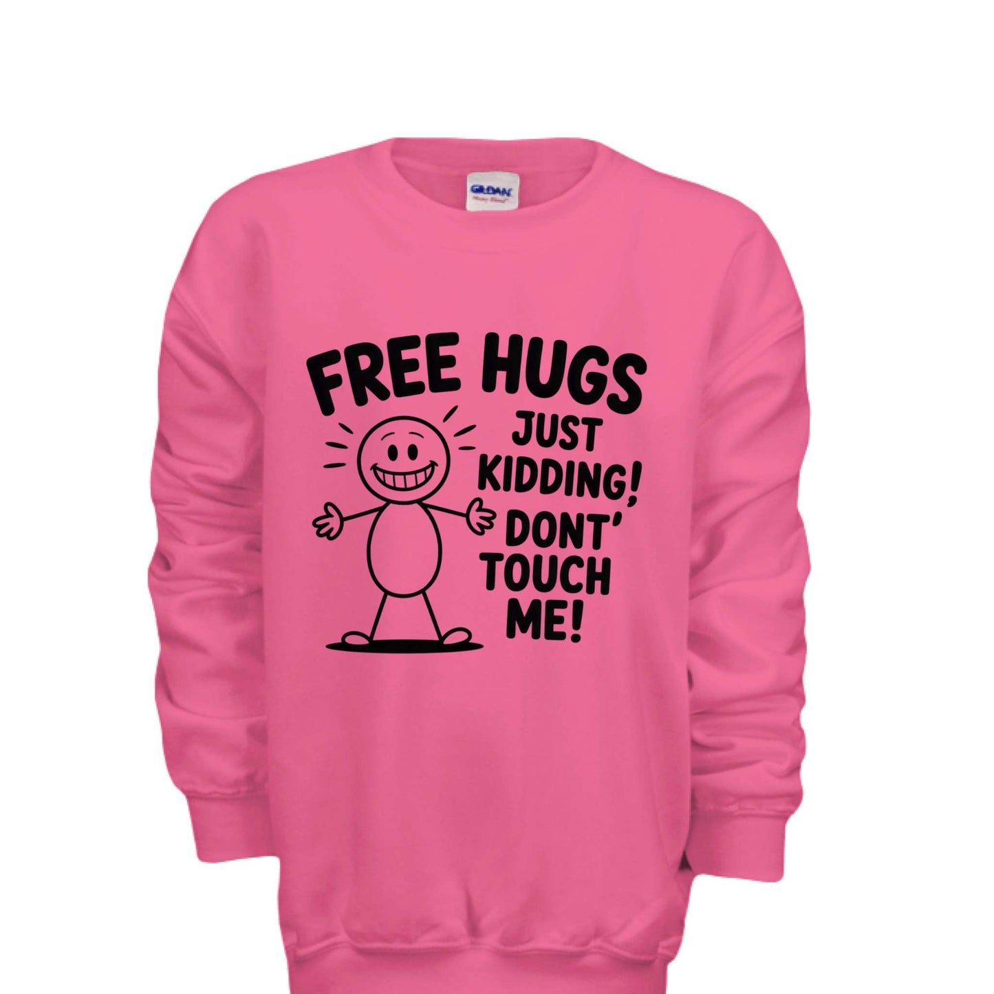Free Hugs shirts & tops fabric and material close-up