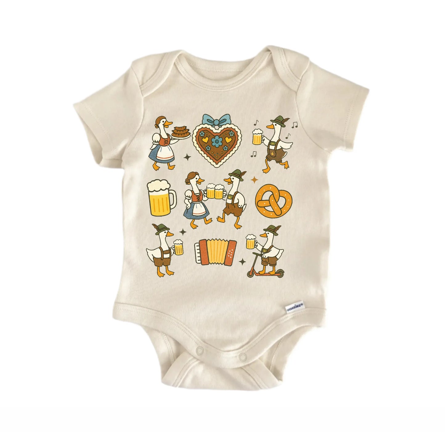 Oktoberfest Silly Goose Newborn Baby Onesie® Onesie®