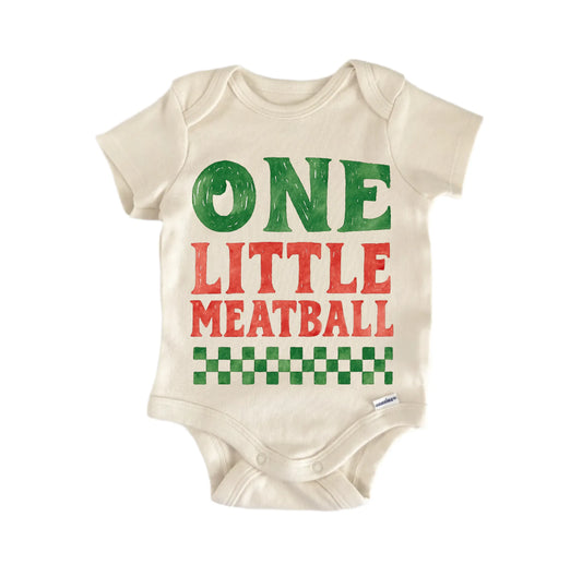 One Meatball Birthday Italian Newborn Baby Onesie®
