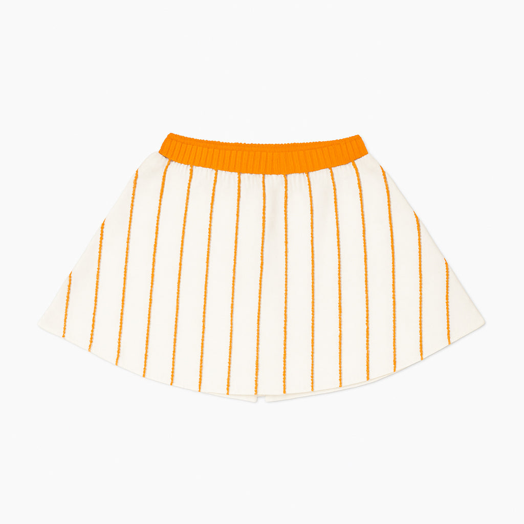 Baseball Orange Striped Skort