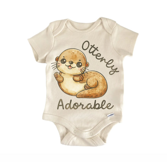 Otter Otterly Adorable Newborn Baby Onesie®