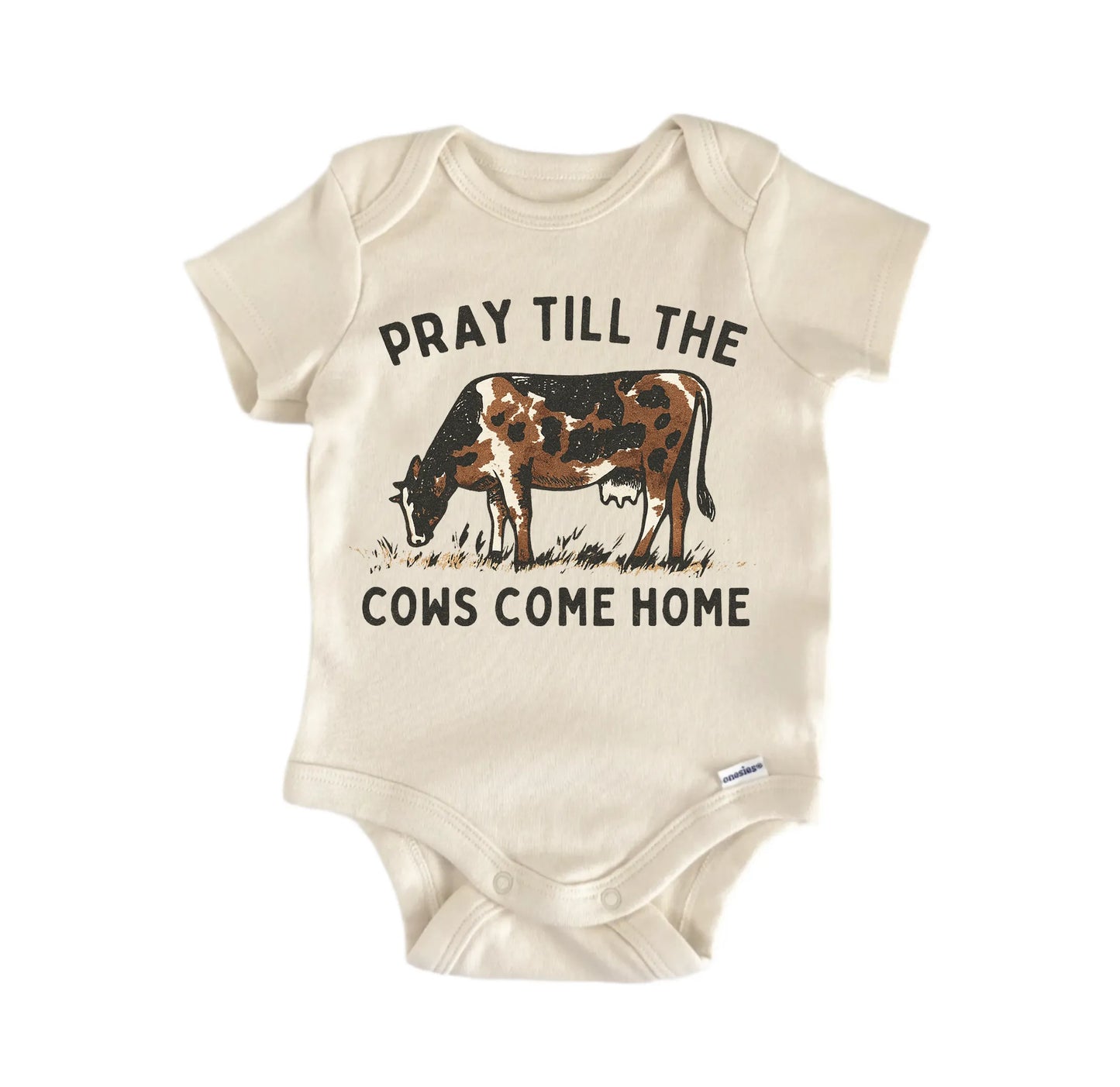 Pray Cows Home Farm Newborn Baby Onesie® Onesie®