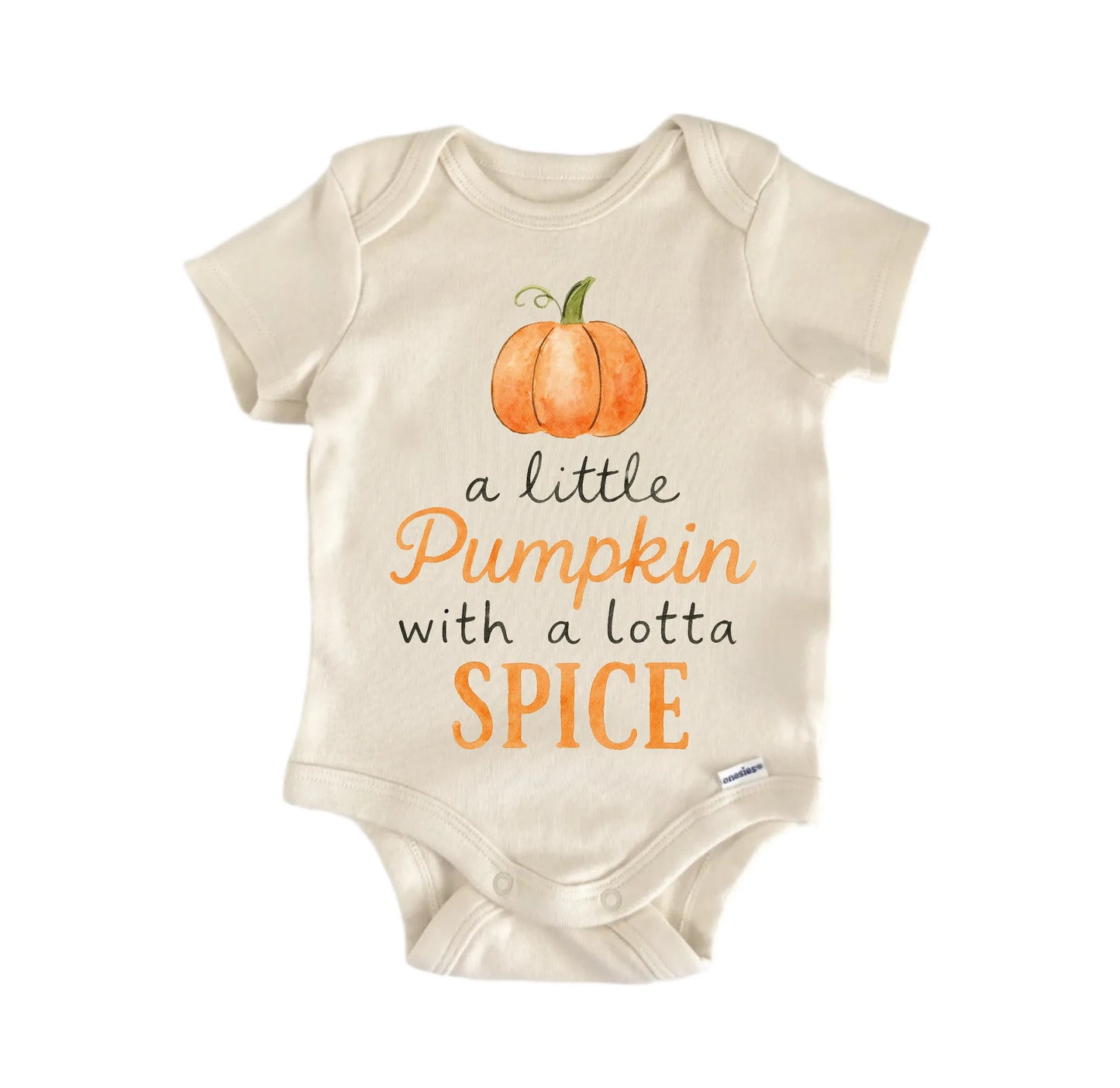 Pumpkin Coffee Latte Spice Newborn Baby Onesie® Onesie®