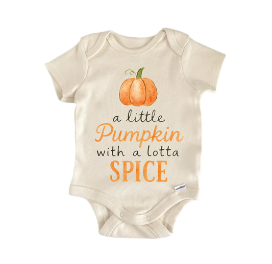 Pumpkin Coffee Latte Spice Newborn Baby Onesie®