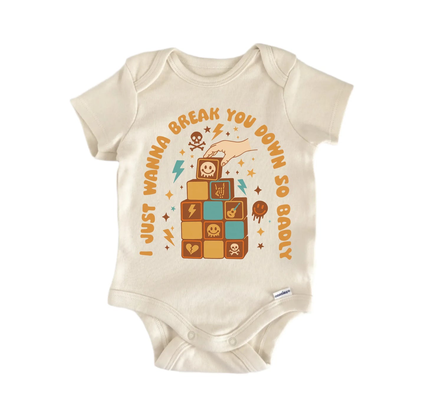 Punk Emo Ska Music Break You Down Newborn Baby Onesie® Onesie®