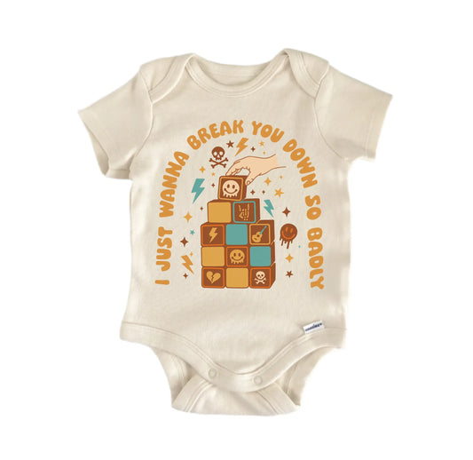 Punk Emo Ska Music Break You Down Newborn Baby Onesie®