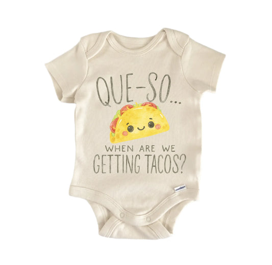 Queso Taco Mexican Food Newborn Baby Onesie®