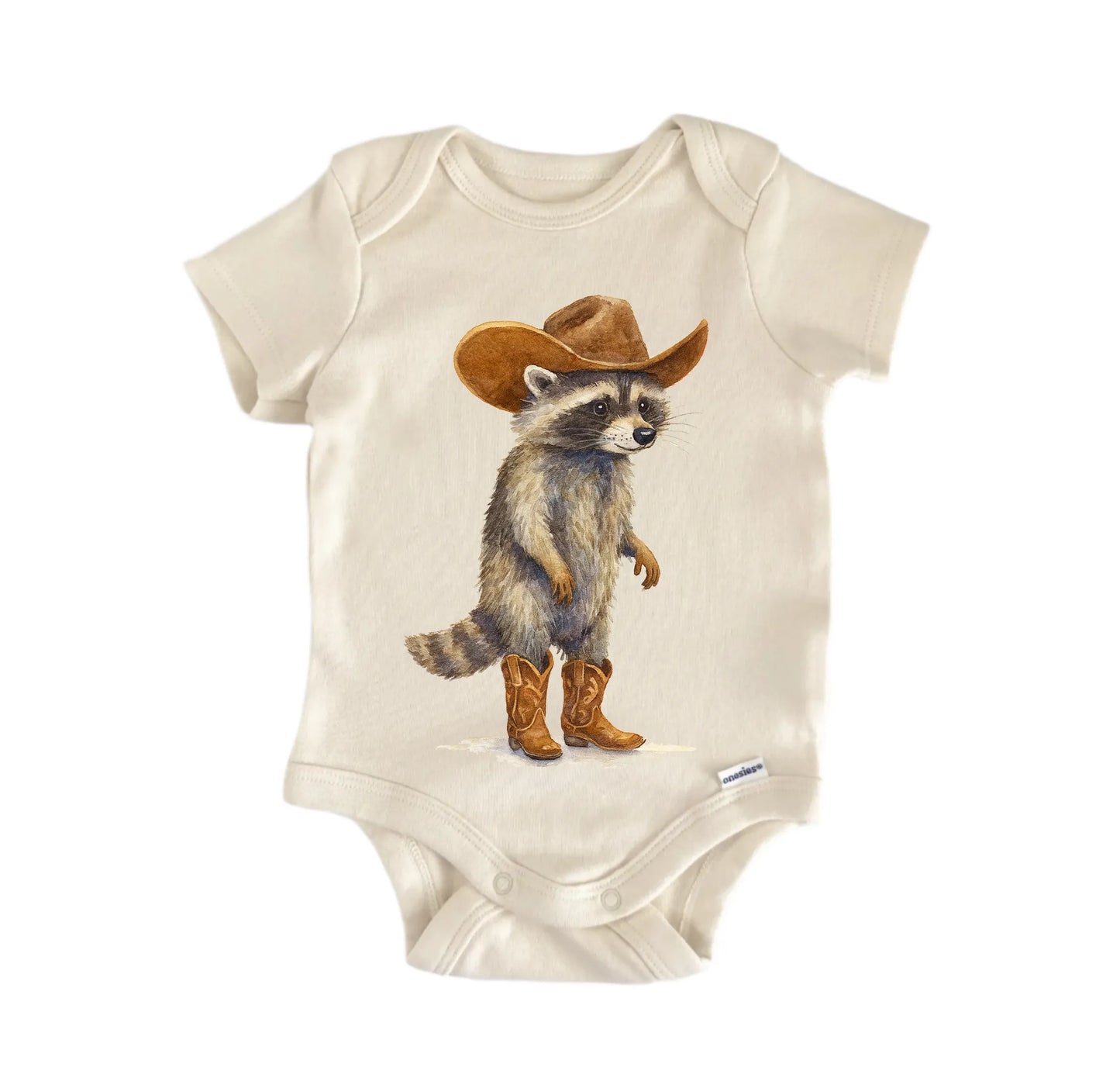 Raccoon Cowboy Feral Newborn Baby Onesie® Onesie®