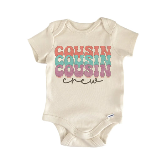 Retro Cousin Crew Newborn Baby Onesie®