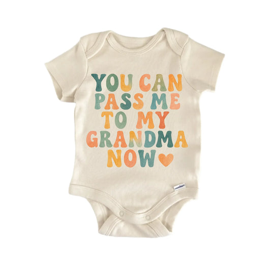 Retro Grandma Pass Me Newborn Baby Onesie®