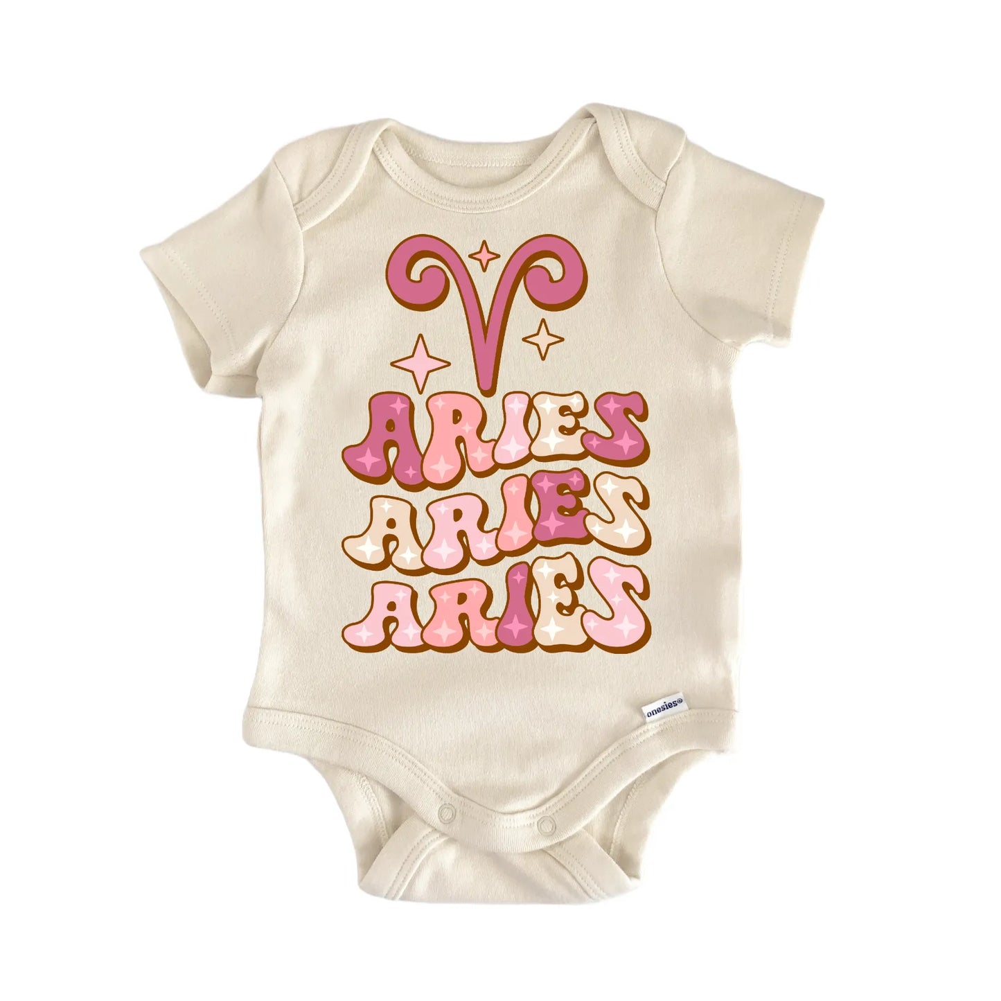 Retro Zodiac Vintage Aries Newborn Baby Onesie® Onesie®