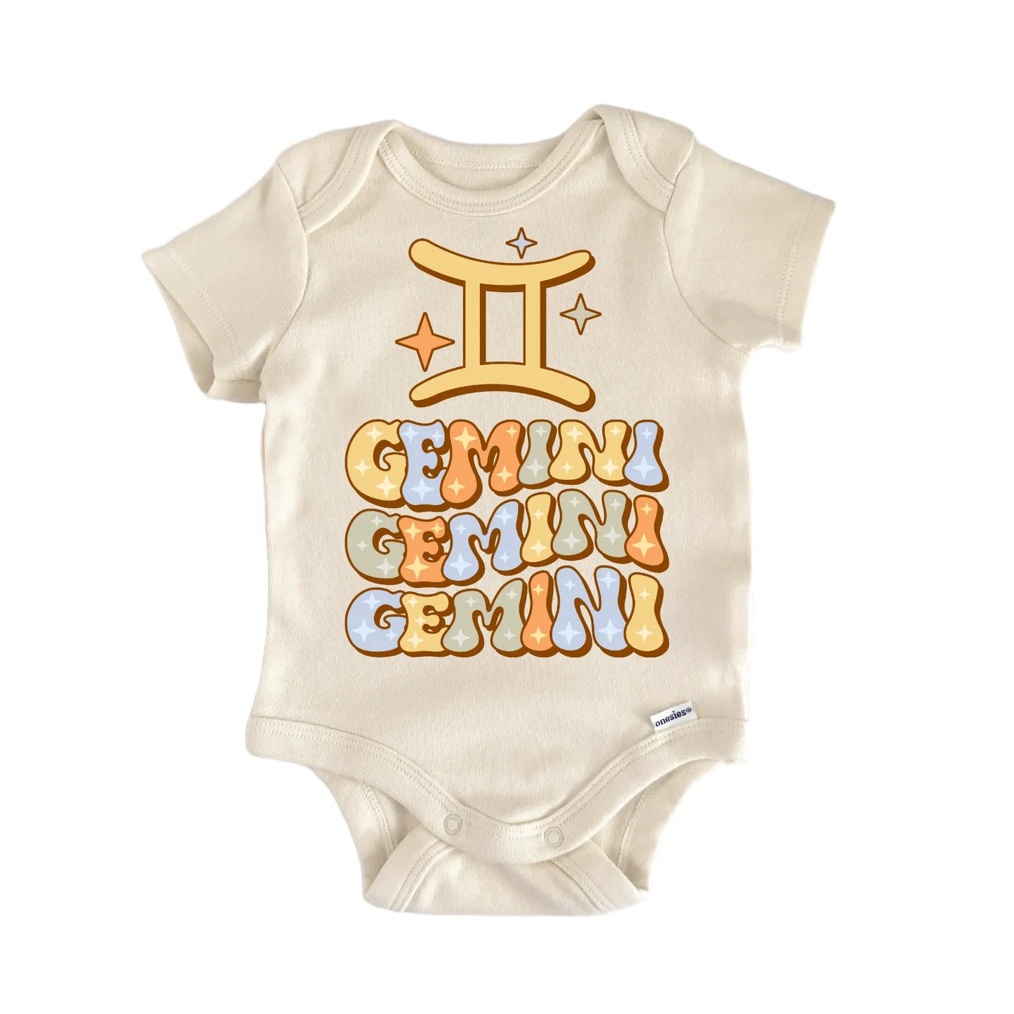 Retro Zodiac Vintage Gemini Newborn Baby Onesie® Onesie®