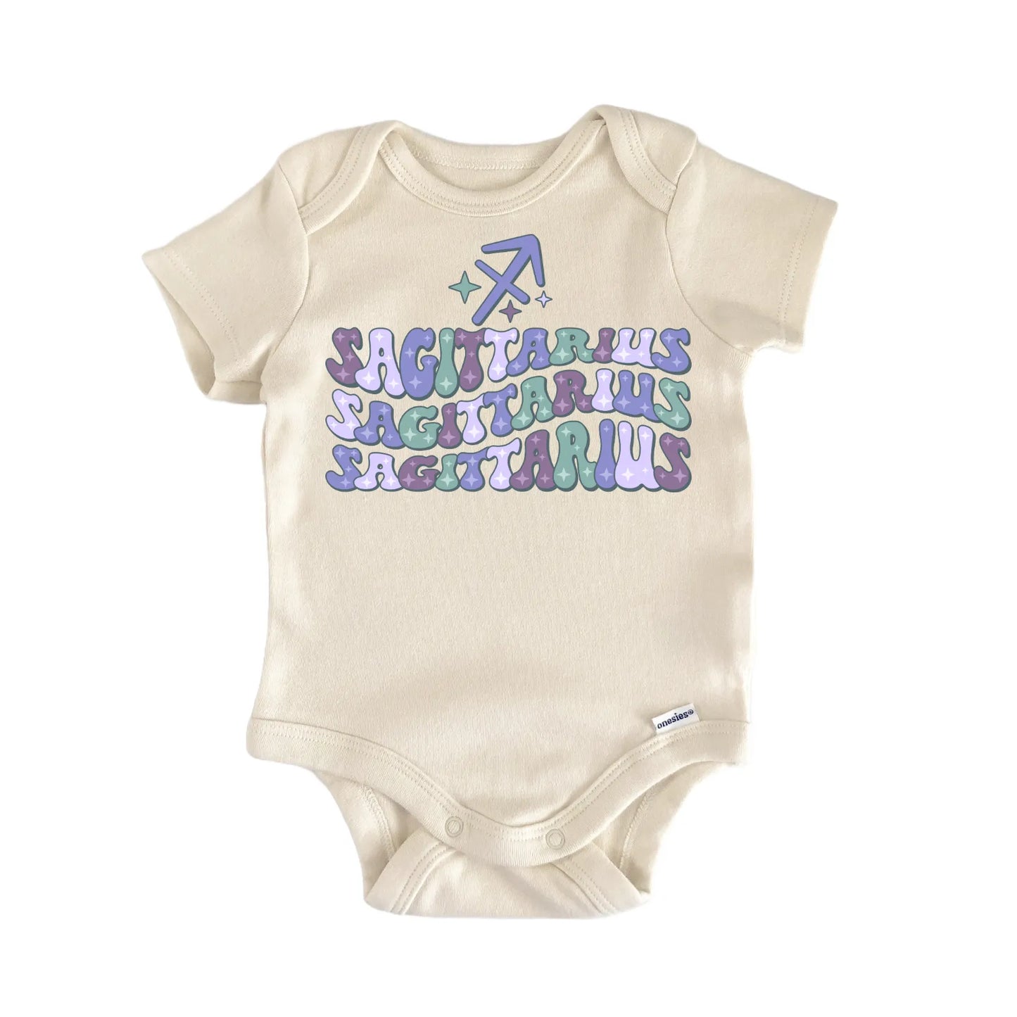 Retro Zodiac Vintage Sagitarius Newborn Baby Onesie® Onesie®