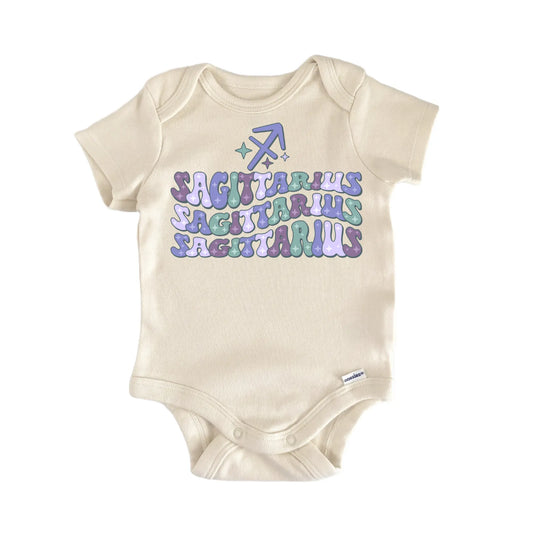 Retro Zodiac Vintage Sagitarius Newborn Baby Onesie®