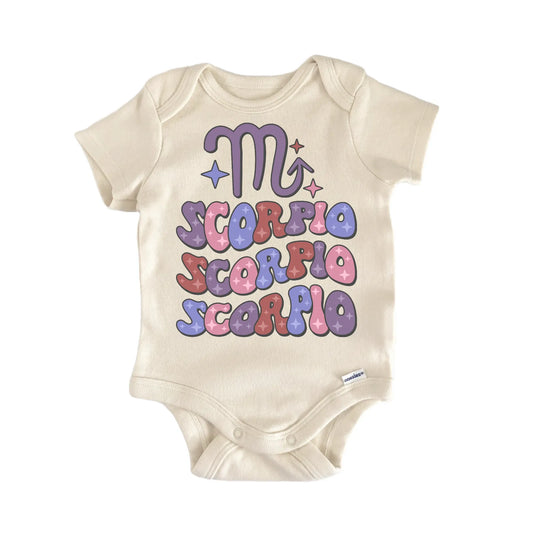 Retro Zodiac Vintage Scorpio Newborn Baby Onesie®