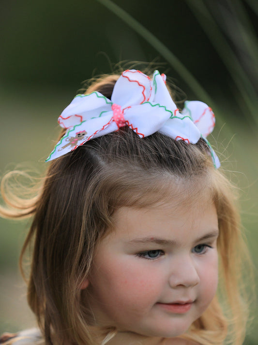 Christmas Gingerbread Man Hair Bows: Sweet Christmas Style（2PCS）