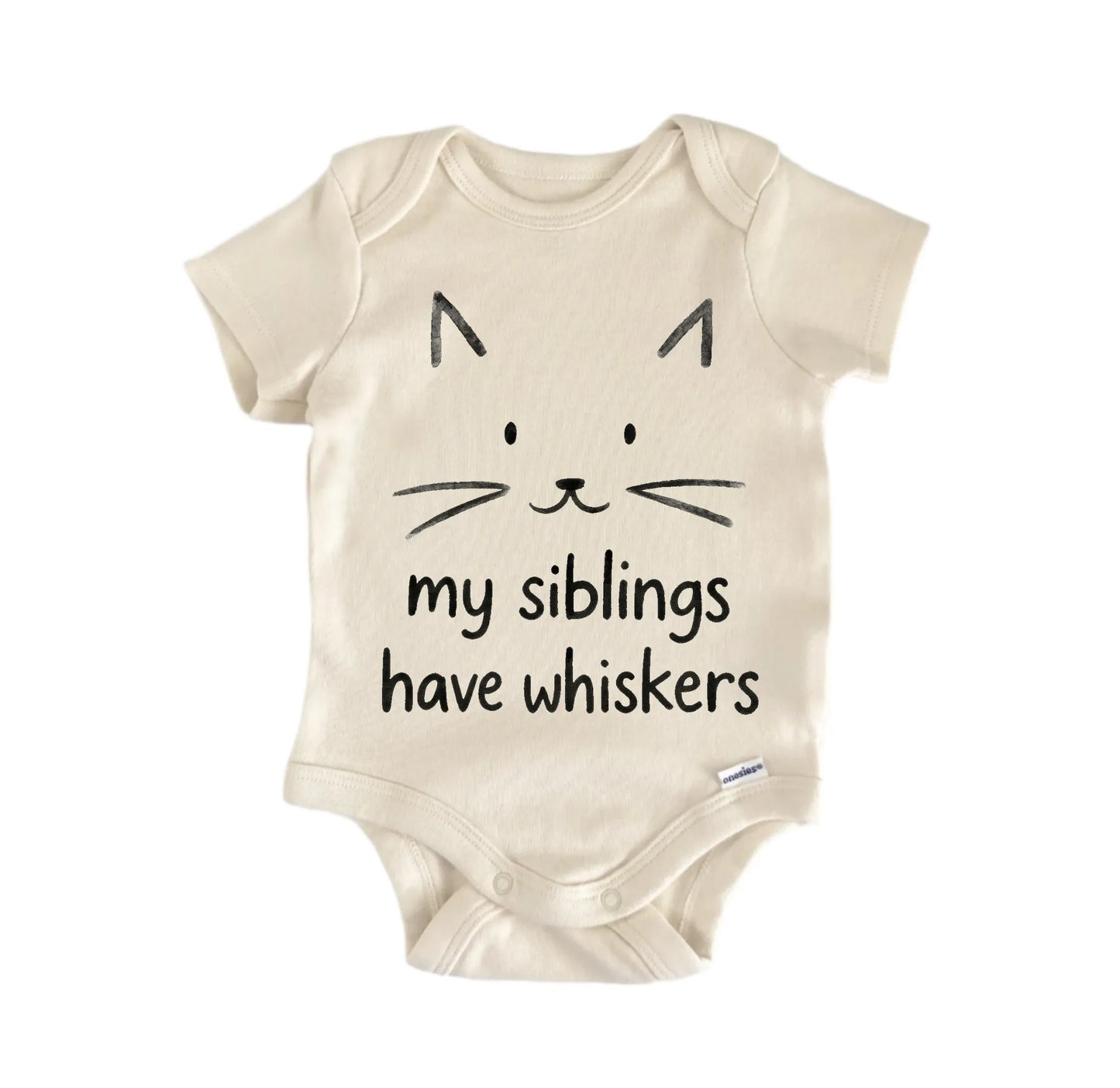 Siblings Whiskers Cat Newborn Baby Onesie® Onesie®