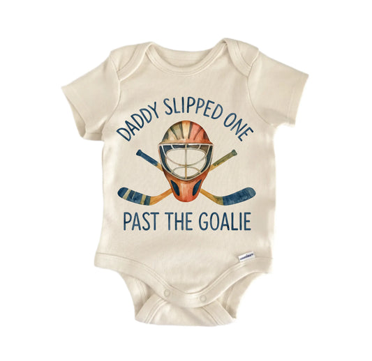 Slipped One Hockey Daddy Newborn Baby Onesie®