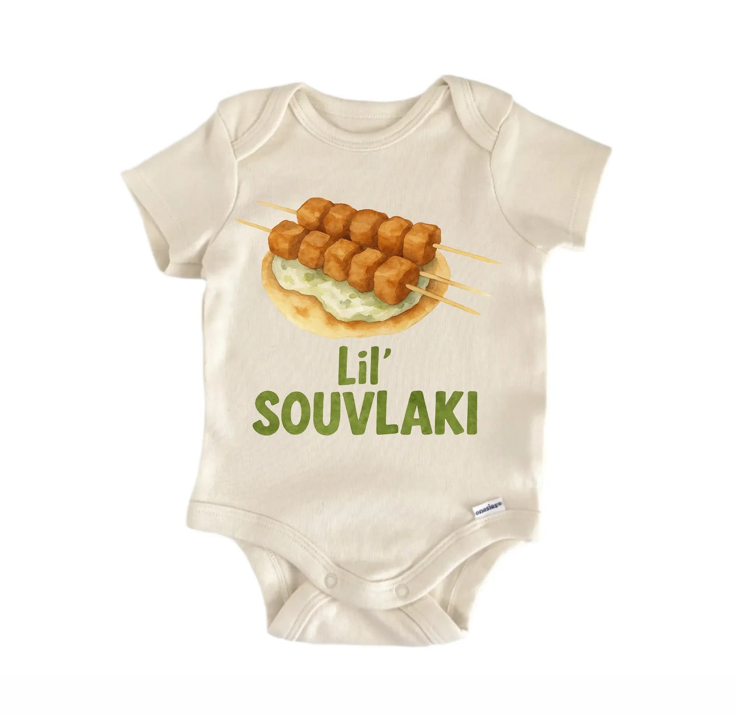 Souvlaki Greek Foodie Newborn Baby Onesie® Onesie®