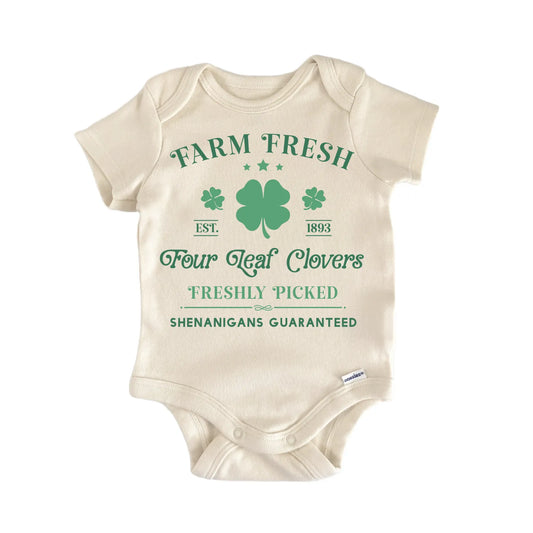 St. Patricks Day Farm Fresh Newborn Baby Onesie®