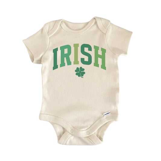St. Patricks Day Irish Varsity Newborn Baby Onesie®