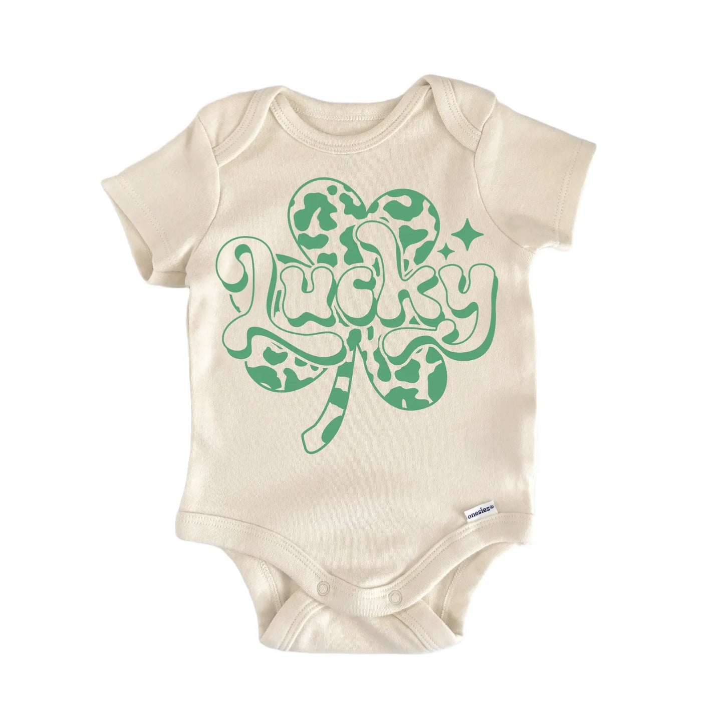 St. Patricks Day Lucky Cow Newborn Baby Onesie® Onesie®