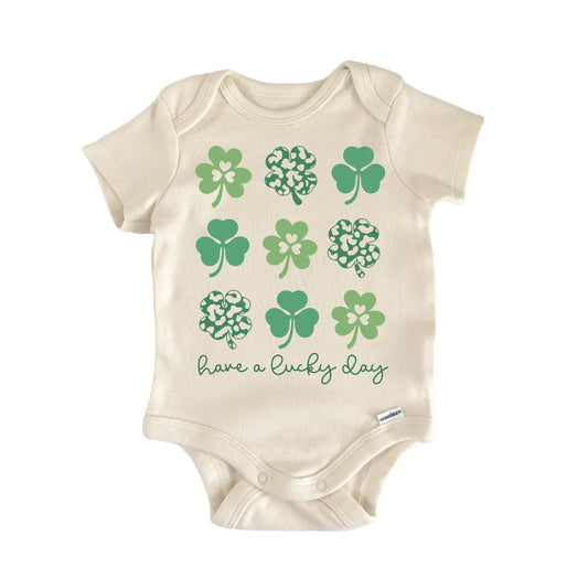 St. Patricks Day Lucky Day Newborn Baby Onesie®