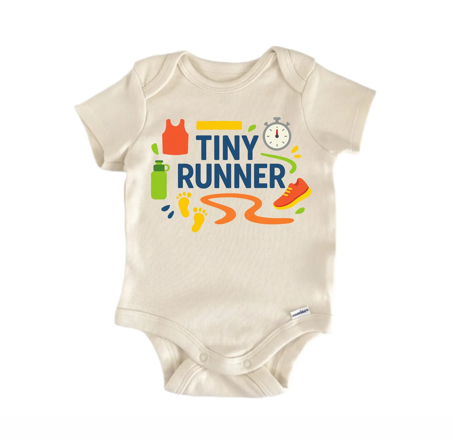 Tiny Runner Running Newborn Baby Onesie® Onesie®
