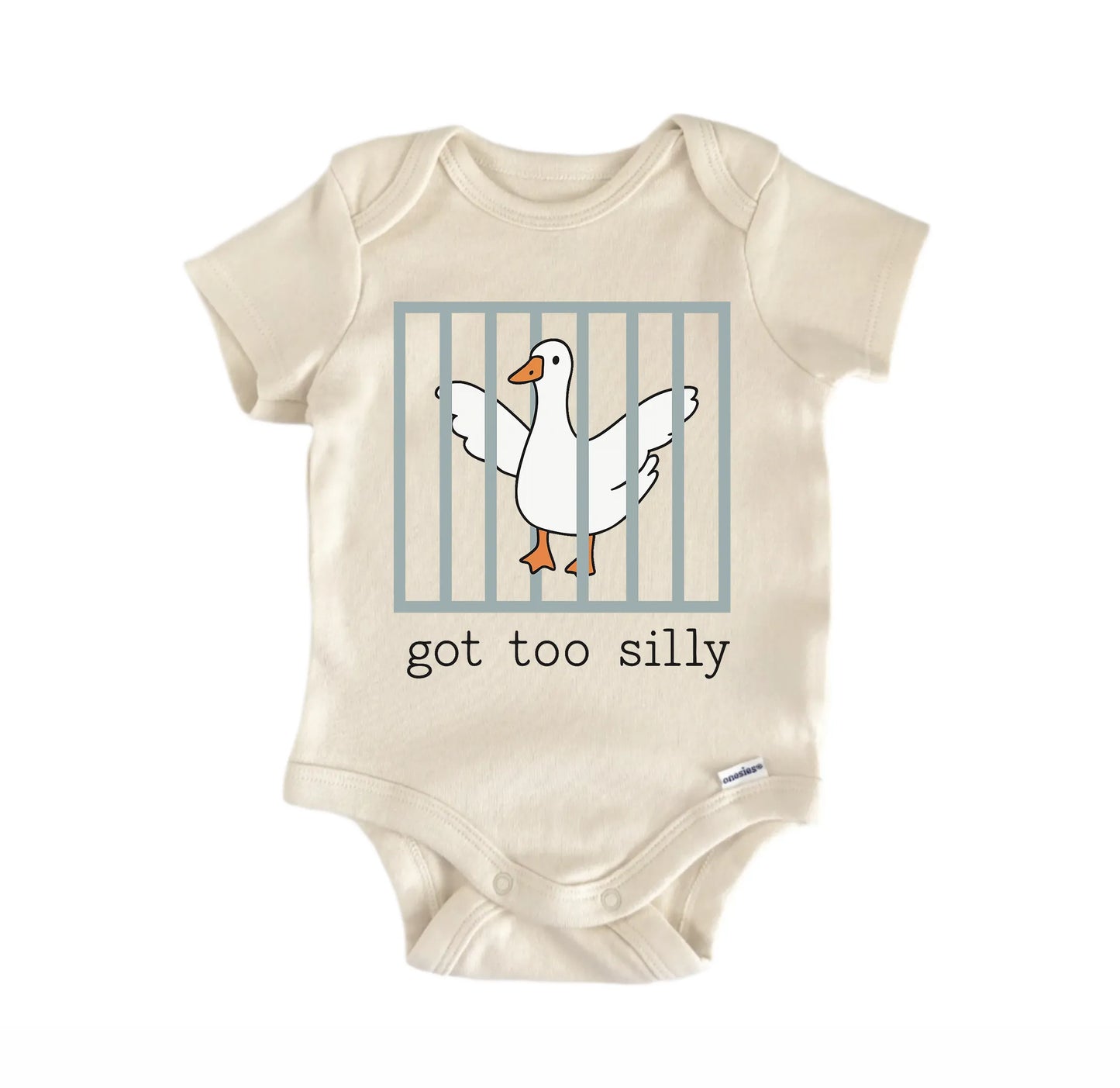 Too Silly Goose Jail Newborn Baby Onesie® Onesie®
