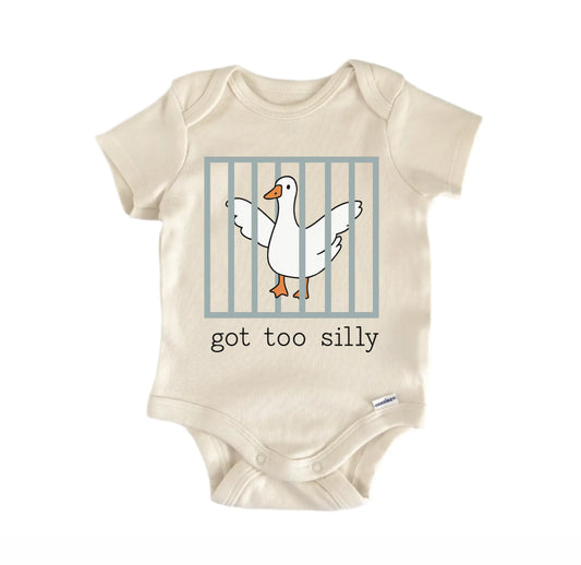 Too Silly Goose Jail Newborn Baby Onesie®