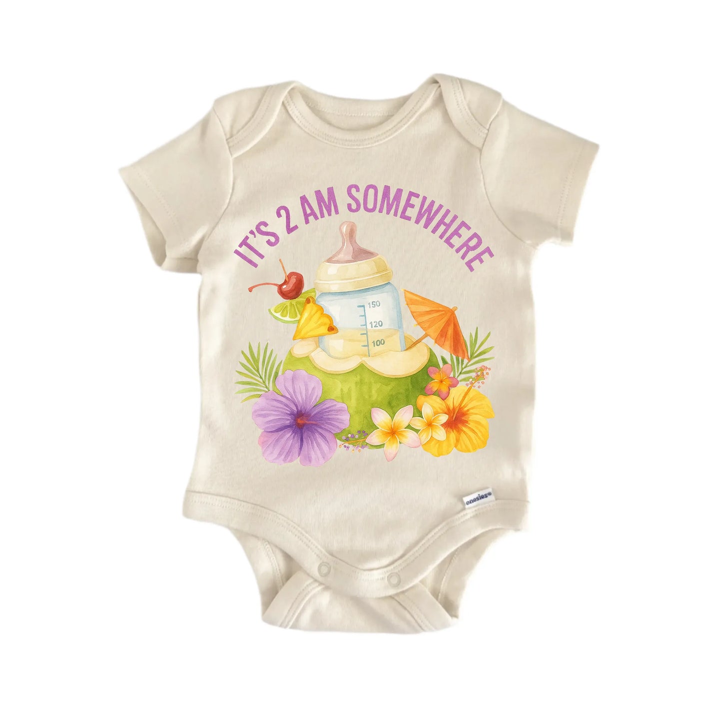 Tropical 2Am Cocktail Beach Newborn Baby Onesie® Onesie®