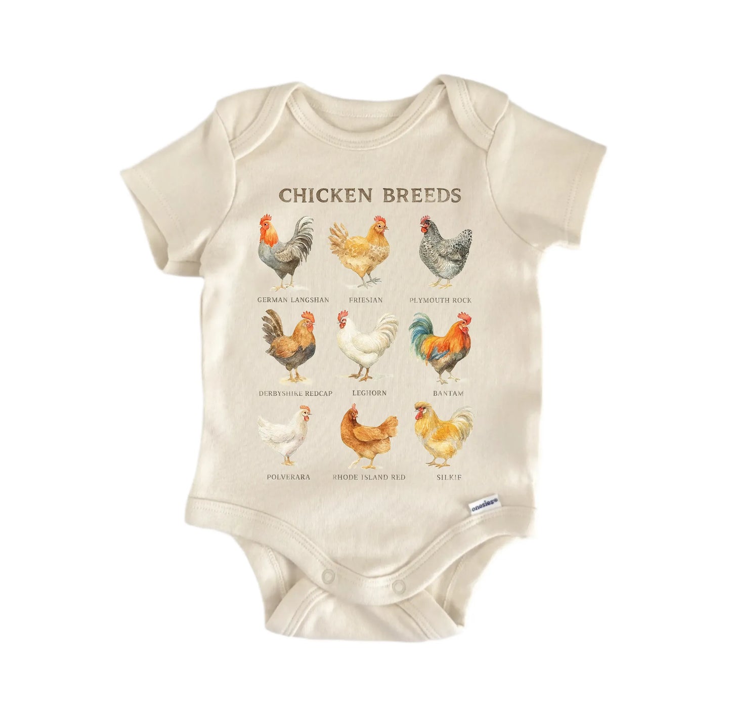 Types Of Chicken Farm Newborn Baby Onesie® Onesie®