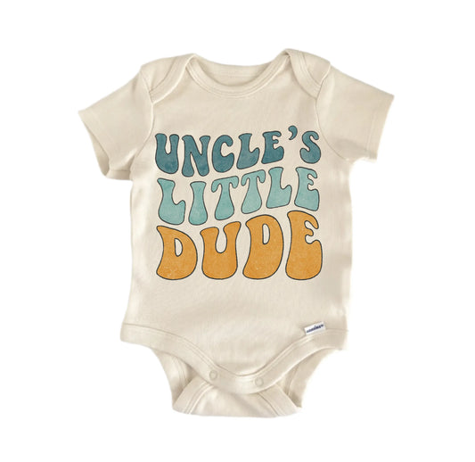 Uncle Little Dude Newborn Baby Onesie®