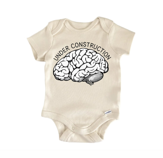 Under Construction Psychologist Newborn Baby Onesie®
