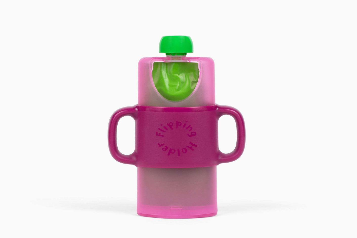 KiddyTrek 4-in-1 Sip & Snack Set - Food Pouch & Juice Box Holder, Snack Cup, Sip Cup ALL IN ONE nursing & feeding back view