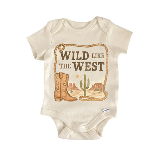 Wild West Cowboy Newborn Baby Onesie®