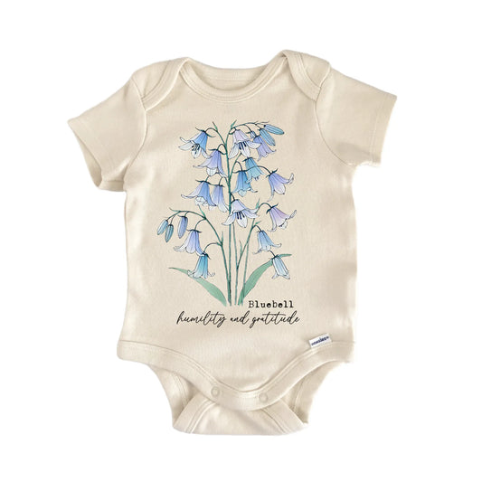 Wildflower Bluebell Newborn Baby Onesie®