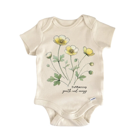 Wildflower Buttercup Newborn Baby Onesie®