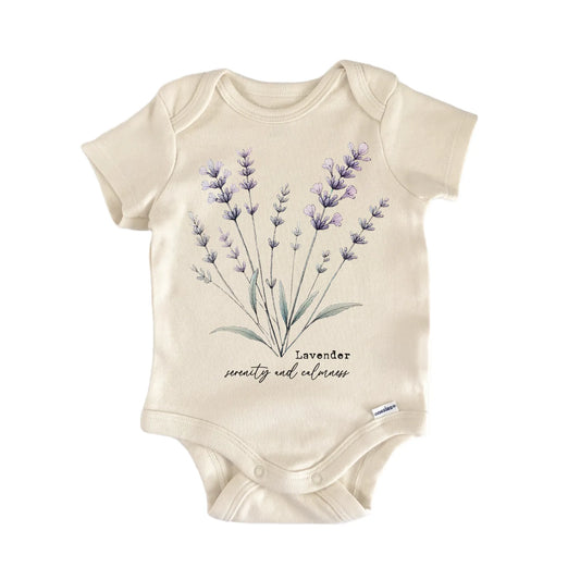 Wildflower Lavender Newborn Baby Onesie®