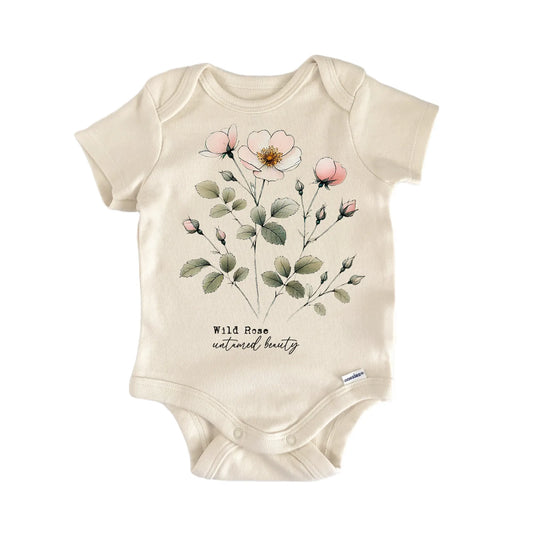 Wildflower Wild Rose Newborn Baby Onesie®