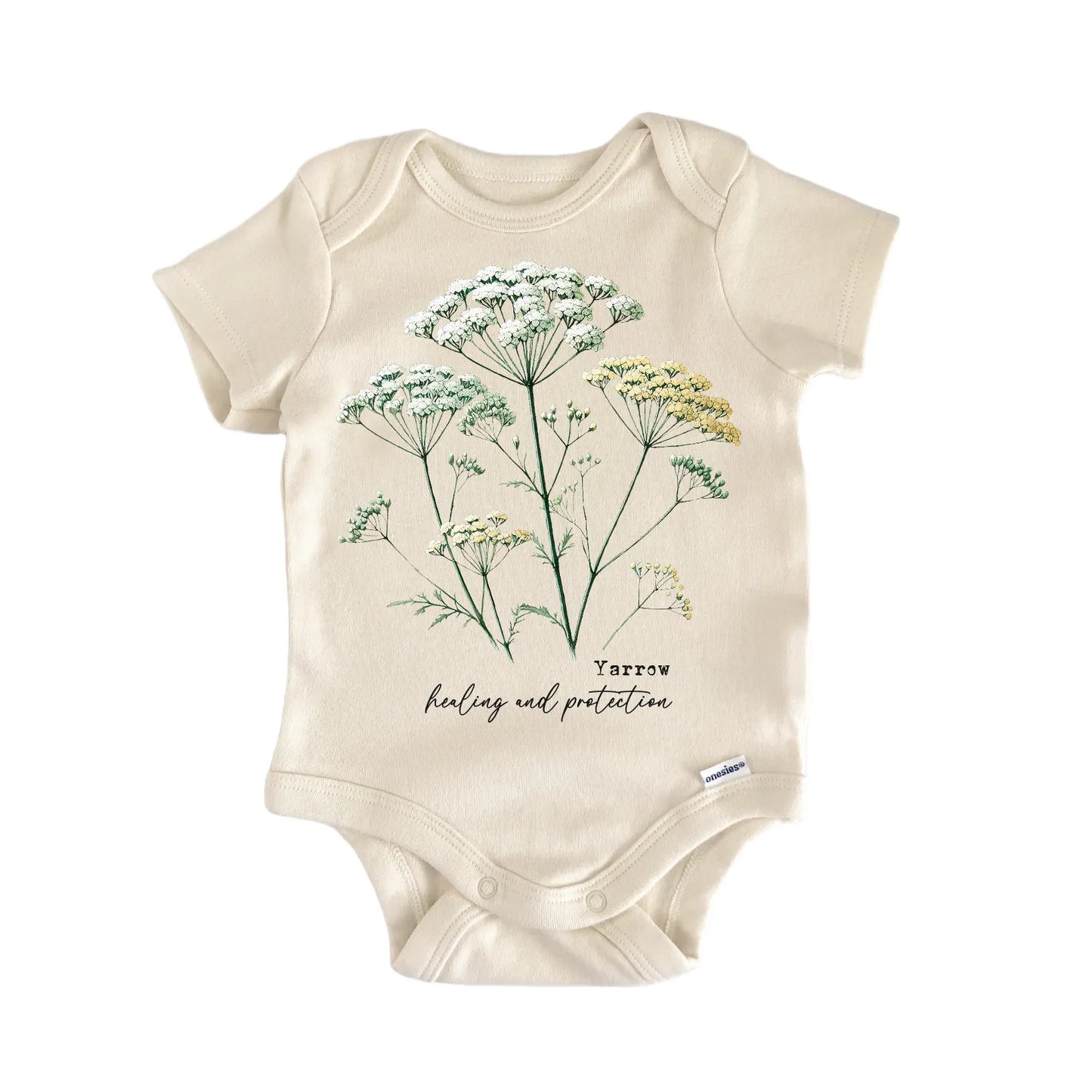 Wildflower Yarrow Newborn Baby Onesie® Onesie®