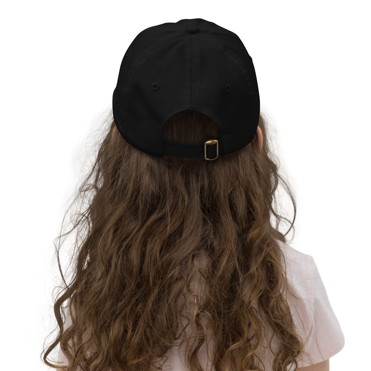 Snack Manager youth baseball cap, back view with adjustable strap