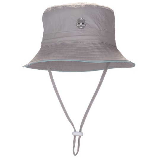 Babiators - Babiators UV Sun Hat - Gray w/ Aqua Piping