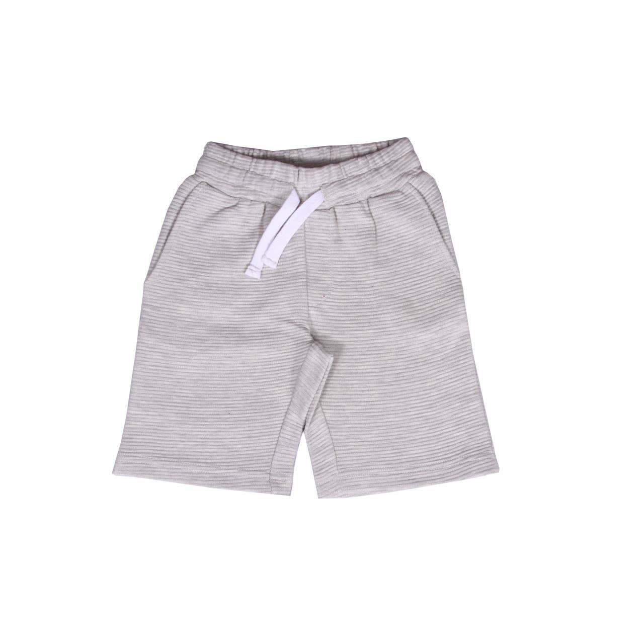 Bear Camp Bo Ottoman Jogger Short Oatmeal, comfortable kids' shorts with elastic waistband.