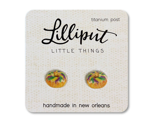Lilliput Little Things - King Cake Earrings