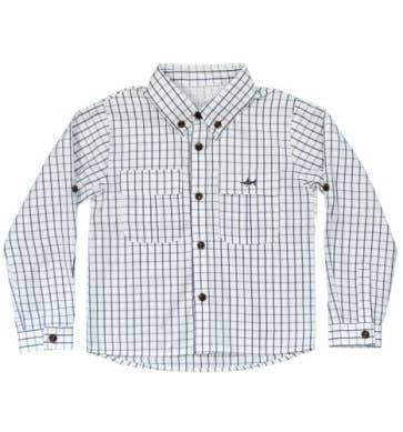 Saltwater Boys Company Flagler Fishing Shirt with vented mesh back and button-up sleeves.