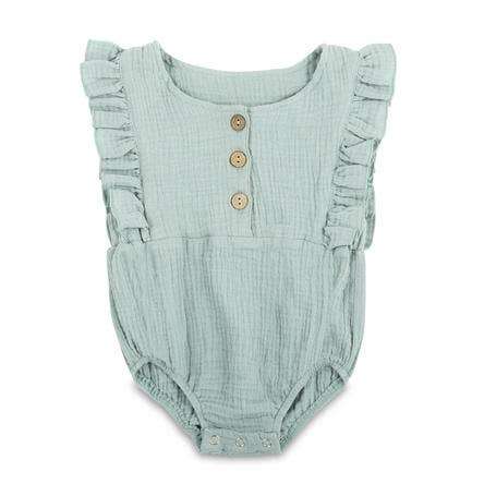 Seafoam Organic Baby Romper